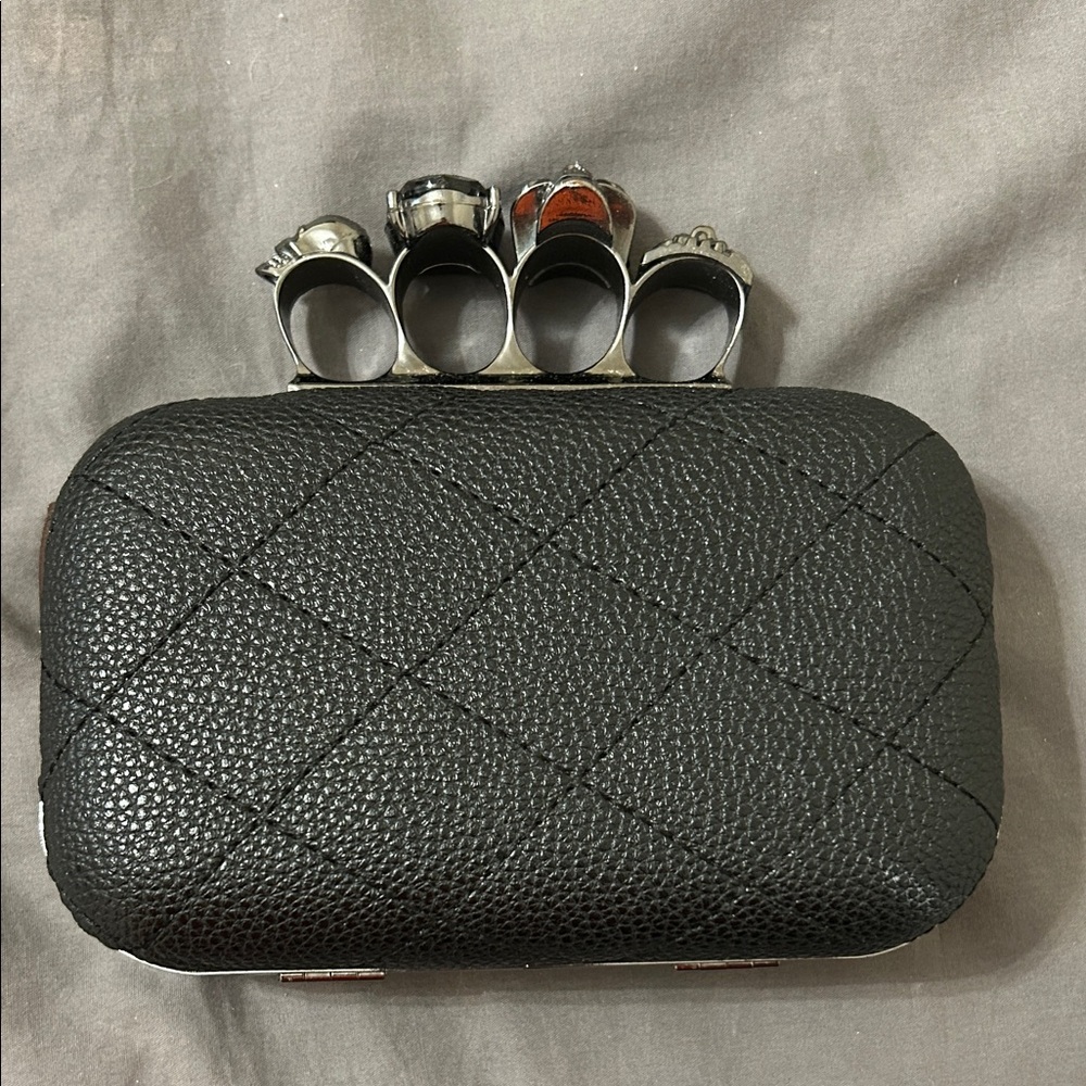 Black Quilted Clutch Bag